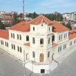 Aerial view of a historic stone building with red tile roofs in Sivas, Turkey, on a sunny day. — Advantages for Employers